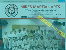 Tablet Screenshot of miresmartialarts.com
